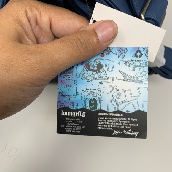 Nickelodeonx loungefly. Spongebob square pants bag - Picture 7 of 9